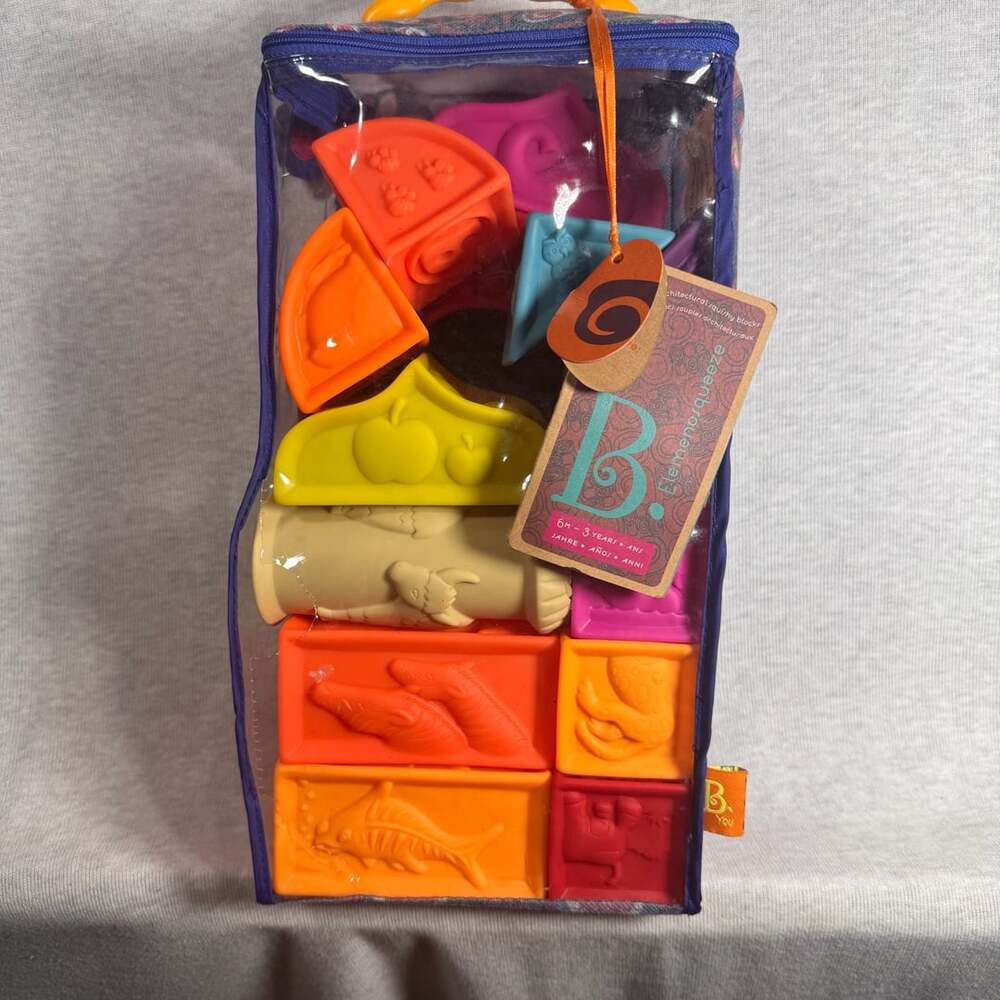 B. Toys Elemenosqueeze Architectural Squishy Blocks